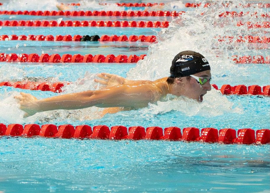 Enrico Basile im Schmetterlingsrennen an der Elite-Schweizermeisterschaft 2026